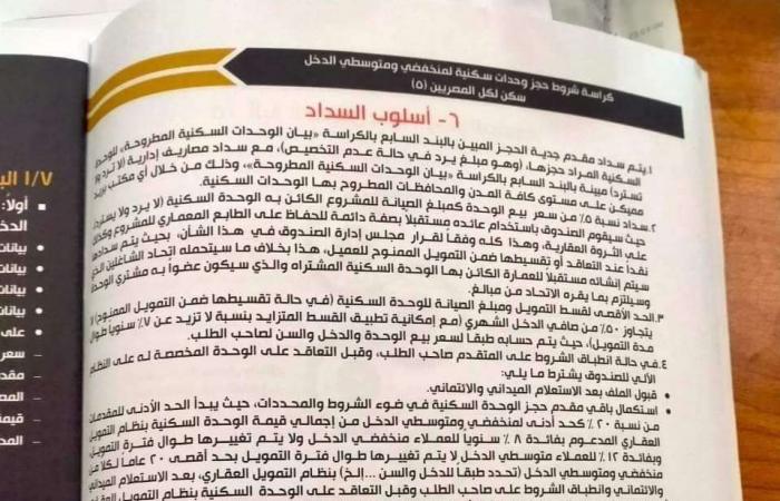 عاجل.. بدء حجز وشراء كراسة شروط شقق سكن لكل المصريين 5 لجميع المواطنين | 90 م2 وبـ 184 ألف جنيه